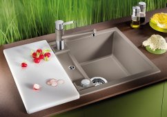 Granitový dřez Blanco METRA 45 S Compact Šedá vulkán s excentrem