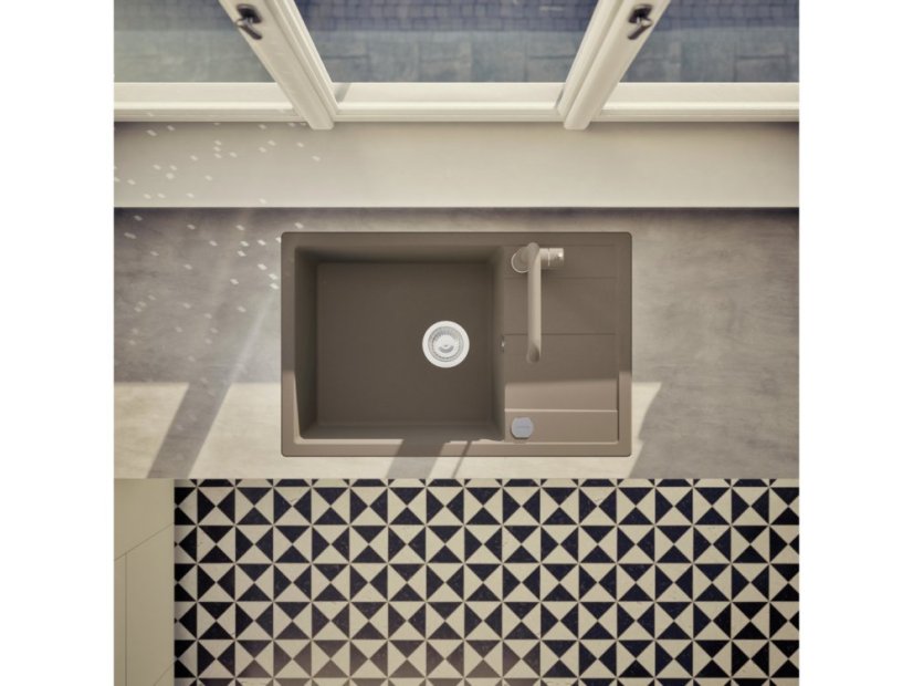 Granitový dřez Schock Manhattan D-100LS-A Asphalt