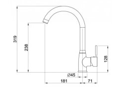 Dřezová baterie Elleci C01 CADDY G48
