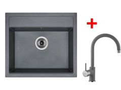 Set Sinks Solo 560 Titanium + Vitalia GR