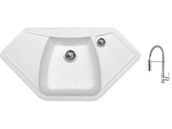 Set Sinks NAIKY 980 Milk + baterie Sinks MIX 35 PROF S chrom