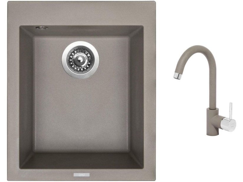 Set Sinks CUBE 410 Truffle + baterie Sinks MIX 35 Truffle