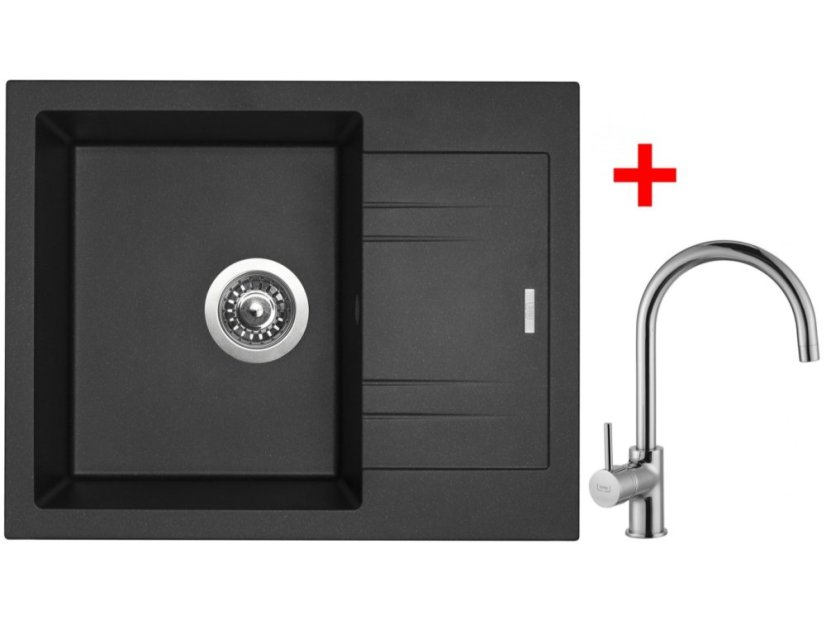 Sinks LINEA 600 Metalblack + Vitalia