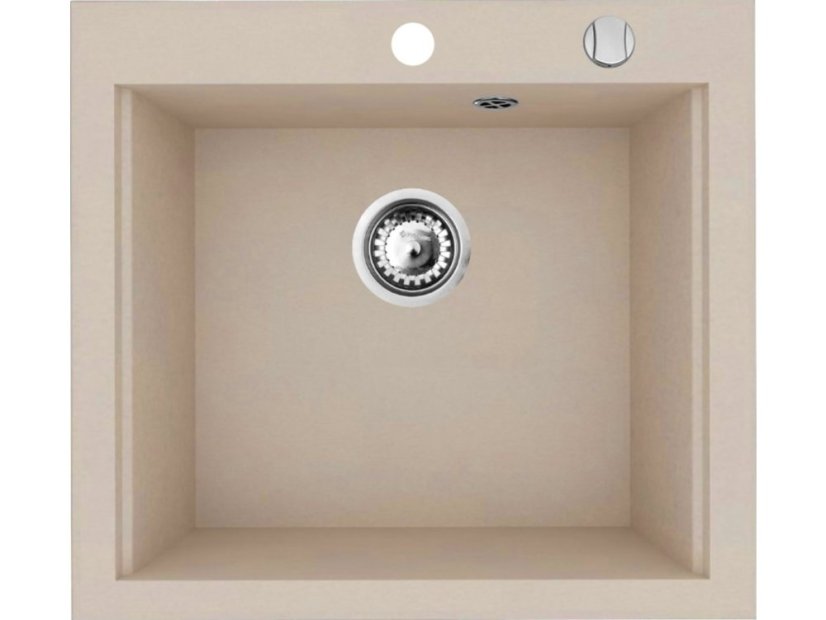 Granitový drez Pyramis Siros 57 x 51,5 Béžová