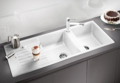 Granitový drez Blanco ZIA 8 S biela soft