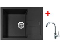 Set Sinks Amanda 650 Nanoblack + Mix 35