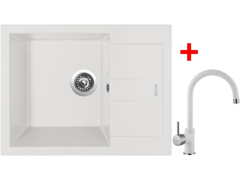 Sinks AMANDA 650 Milk + Vitalia GR