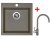 Sinks VIVA 455 Truffle + Vitalia GR