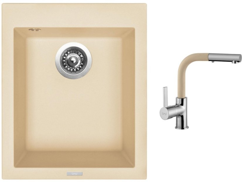Set Sinks CUBE 410 Sahara + baterie Sinks ENIGMA S Sahara