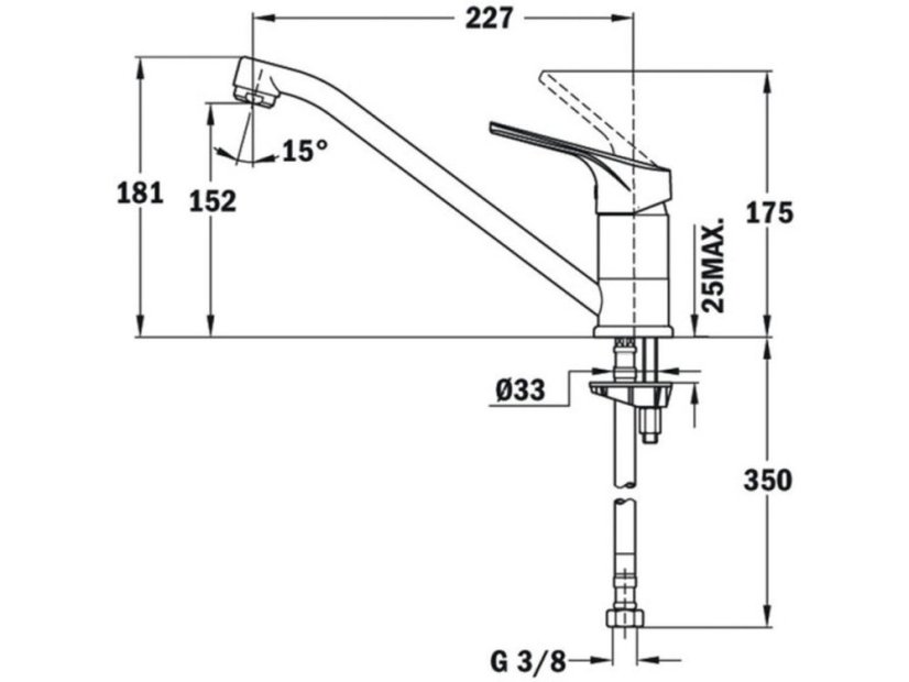 Kuchyňská baterie Teka MTP 913 TG CN Nero