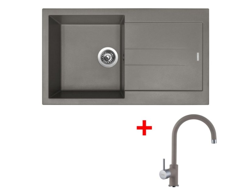 Set Sinks Amanda 860 Truffle + Vitalia GR