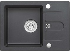 Granitový drez Alveus Cortina 10 91- čierna + záslepka