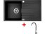 Sinks RAPID 780 XC Granblack + Elasta nerez/čierná