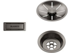 Odtoková sada Blanco InFino pro jednu vaničku, satin dark platinum - obrázek 1