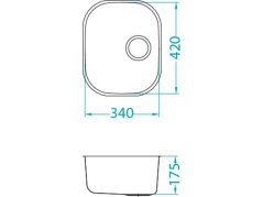 Nerezový drez Alveus Variant 20
