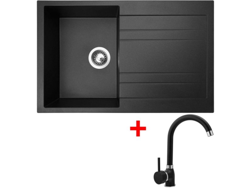 Sinks GRANDE 800 Granblack + Polo GR