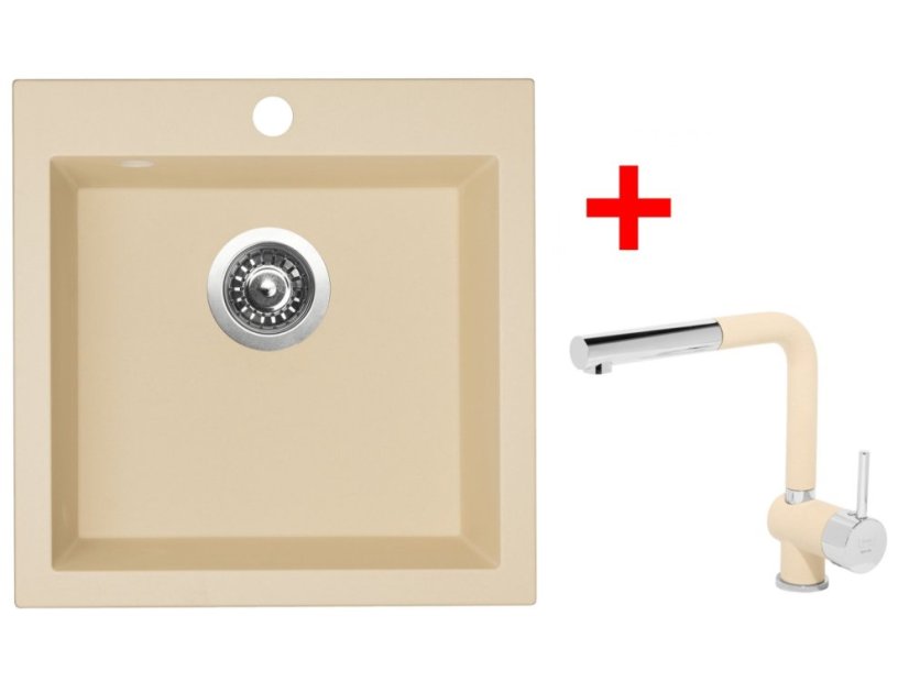 Set Sinks Viva 455 Sahara + Mix 3 P GR