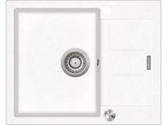 Granitový dřez Concept DG05C45wh Cubis Bílý
