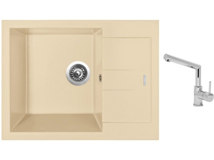 Set Sinks AMANDA 650 Sahara + baterie Sinks MIX 350 P chrom