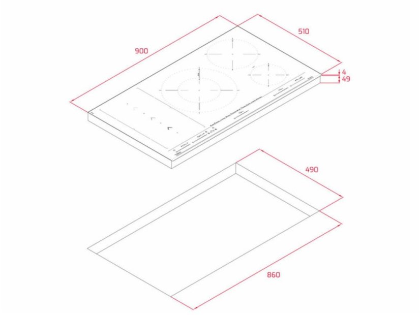 Indukční varná deska Teka IZS 97630 BK