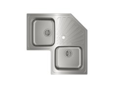 Nerezový rohový dřez Teka Angular 2B X