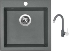 Set Sinks VIVA 455 Titanium + baterie Sinks MIX 35 Titanium