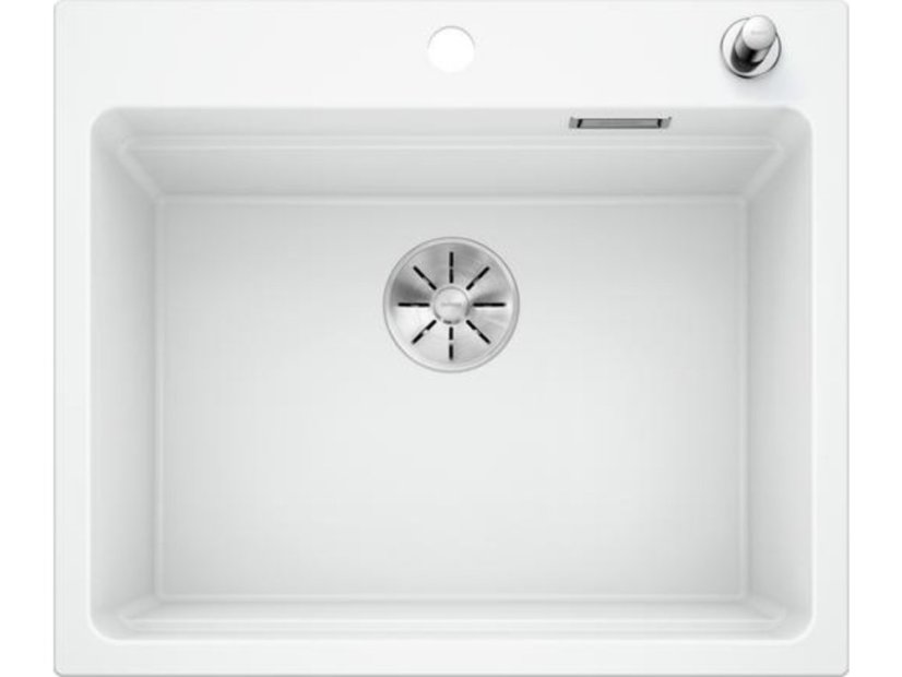 Granitový drez Blanco ETAGON 6 InFino biela s excentrom + pojazdy