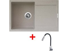 Sinks ULTIMA 790 Avena + ELASTA S nerez/černá