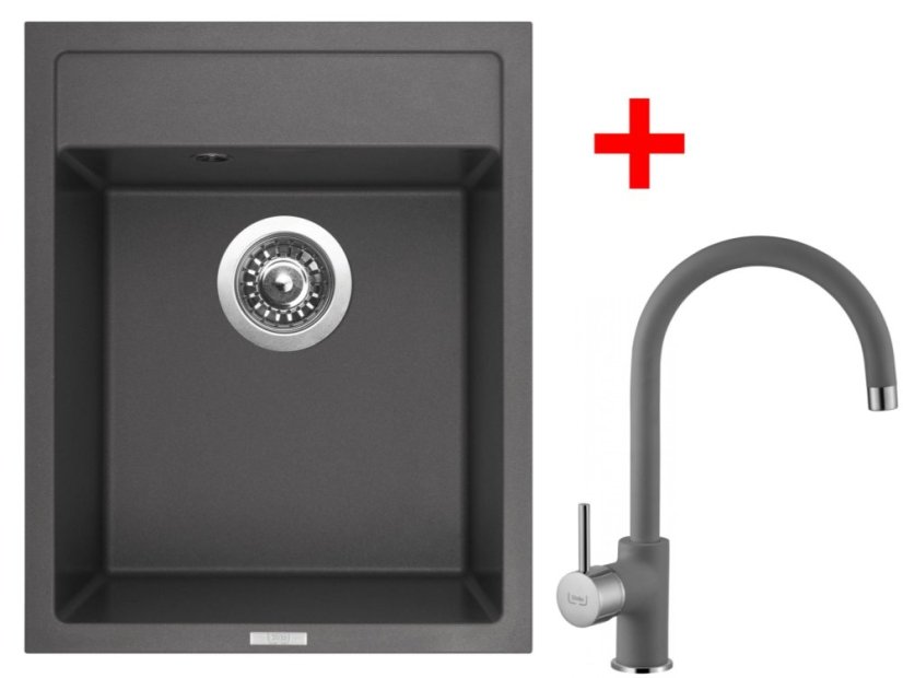 Set Sinks Classic 400 Titanium + Vitalia GR