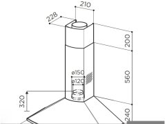 Komínová digestoř Faber TENDER X A90