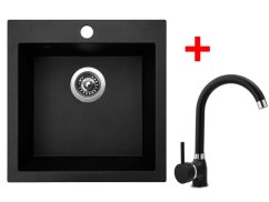 Set Sinks VIVA 455 Granblack + Polo GR