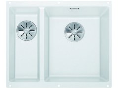 Granitový drez Blanco SUBLINE 340/160 U InFino biela bez tiahla drez vpravo
