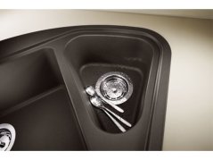 Granitový drez Blanco DELTA II InFino biela s excentrom