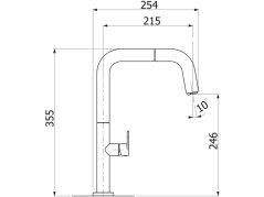Dřezová baterie Sinks  EVA P lesklá