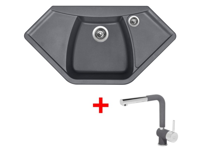 Set Sinks Naiky 980 Titanium + Mix 3 P GR