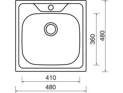 Sinks CLASSIC 480 + PRONTO