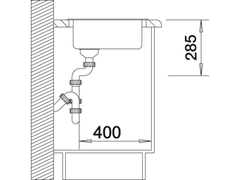 Granitový dřez Blanco Rondo 45 Antracit