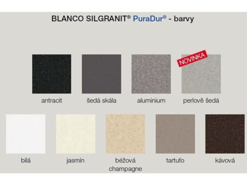 Granitový dřez Blanco ZIA 5 S bílá