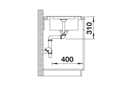 Granitový drez Blanco ADIRA XL 6 S Tartufo