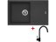 Set Sinks Linea 780 Granblack + Vitalia černá matná