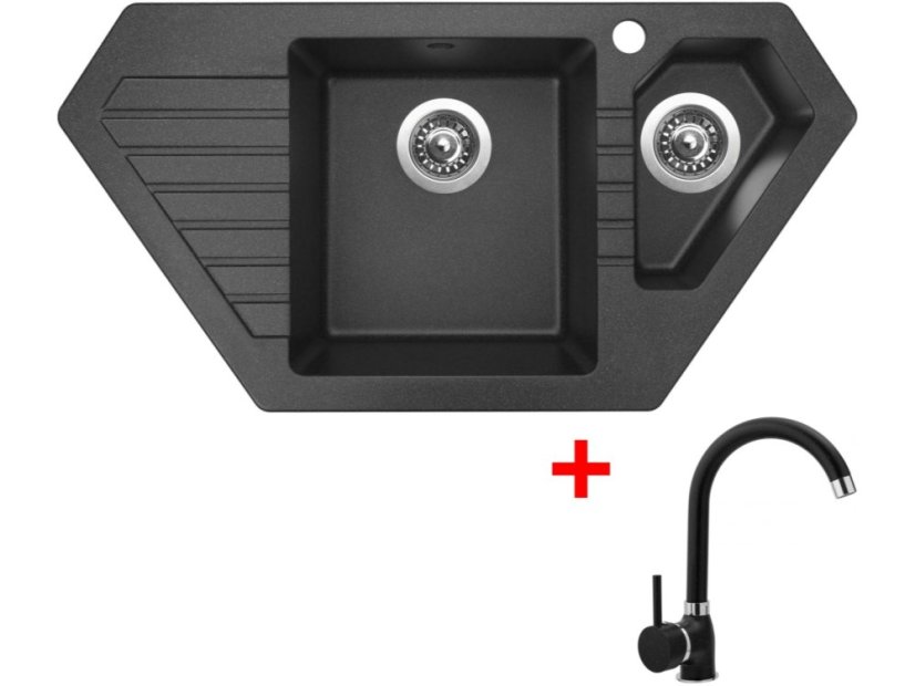 Sinks BRAVO 850.1 Granblack + Polo GR