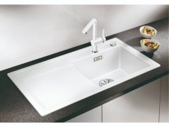 Granitový dřez Blanco ZENAR 45 S Bílá soft, pravý