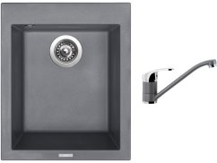 Set Sinks CUBE 410 Titanium + batéria Sinks PRONTO Titanium Set Sinks CUBE 410 Titanium + batéria Sinks PRONTO Titanium