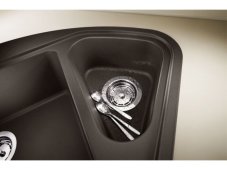 Granitový dřez Blanco DELTA II InFino tartufo s excentrem