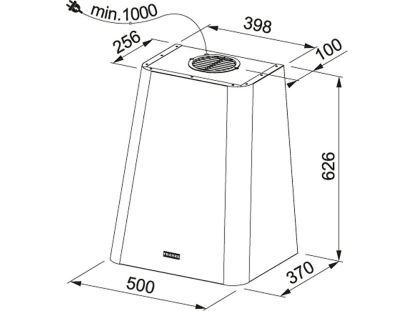 Komínová digestoř Franke FSMD 508 GY Světle šedá