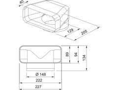 Přechodové koleno 90 °