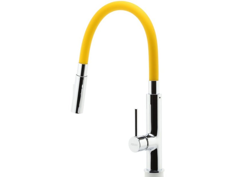 Dřezová baterie Novaservis 70730.0ZL se žlutým ramenem