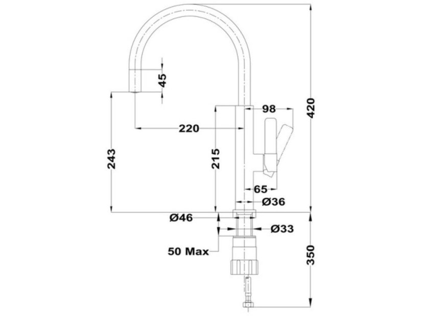 Kuchynská batéria Teka FOT 995 CR