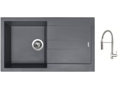 Set Sinks AMANDA 860 Titanium + baterie Sinks MIX 35 PROF S chrom