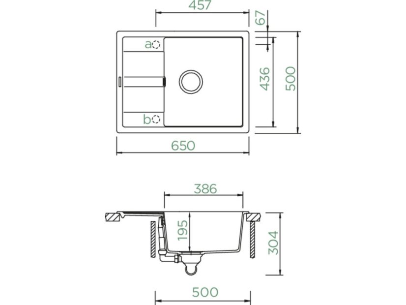 Granitový dřez Schock Manhattan D-100-A Nero